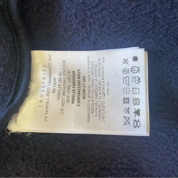 Blue and Green Moncler Zip Hoodie - Picture 8 of 11